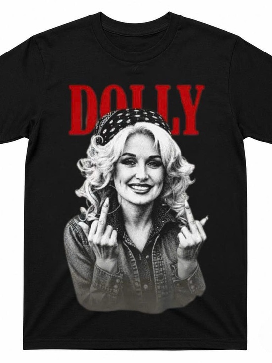 Gildan Tops - Black Gildan Shirt Dolly Parton Graphic Tee